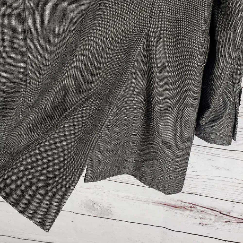 Calvin Klein Men's Gray Wool Slim Fit Sportscoat Blazer Jacket Size 42L